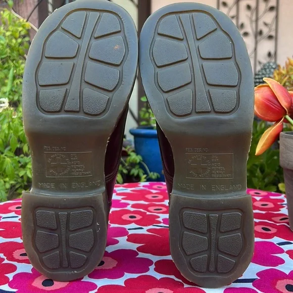🏴󠁧󠁢󠁥󠁮󠁧󠁿 Vintage Dr. Martens MIE Chunky Heel Monk Strap Loafers UK 5 - Picture 6 of 16